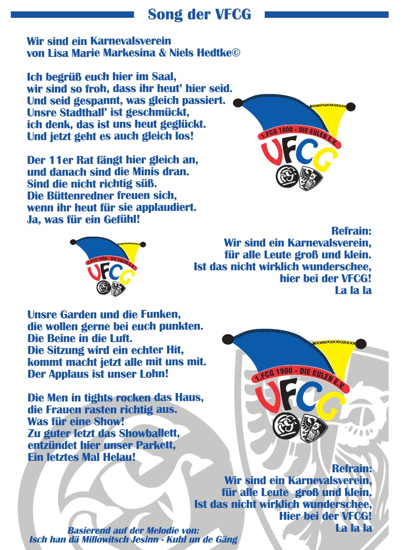 Die VFCG Hymne